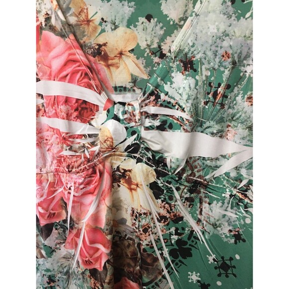 Kiara sublimation print Knit Stretch Dress Size XL Comfort Fit Vacation D1 - Picture 4 of 9